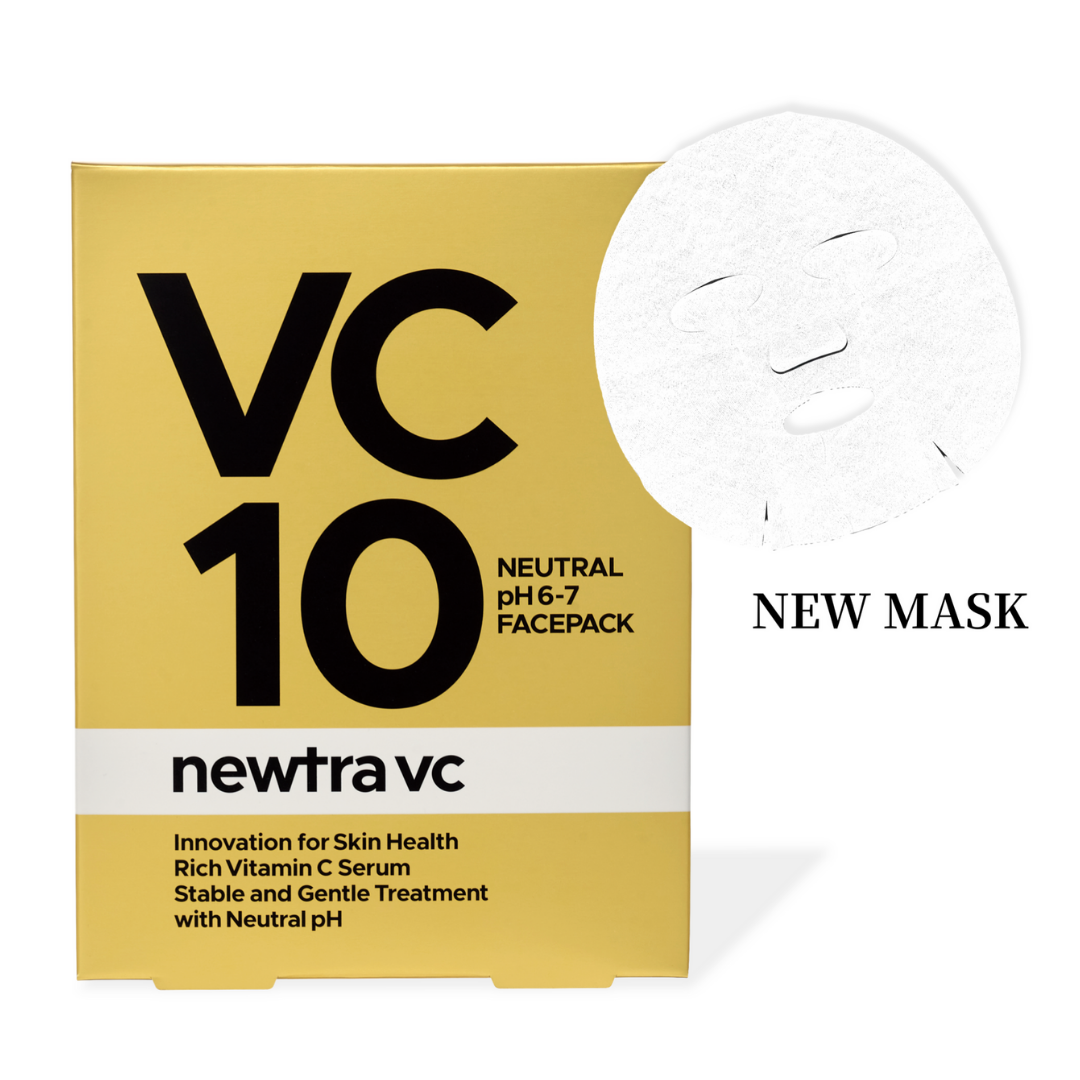 newtra vc10 30ml ×2本　シートマスク5枚入り×2箱 newtra vc10 フェイスマスク（newtra vc /フェイスマスク・パック）